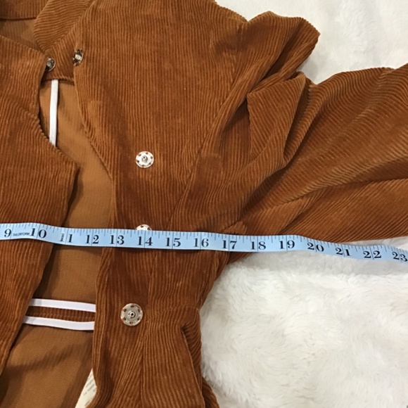A.W.A.K.E Mode Women Size 36 Octopus Rust Corduroy Jacket Cotton Button Front - Picture 12 of 14